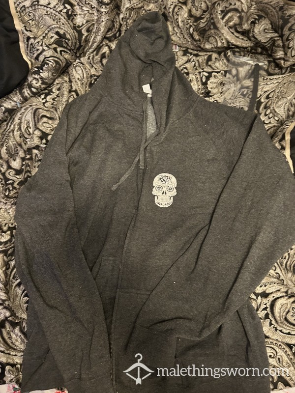 XXXL Grey Zip Up Hoodie