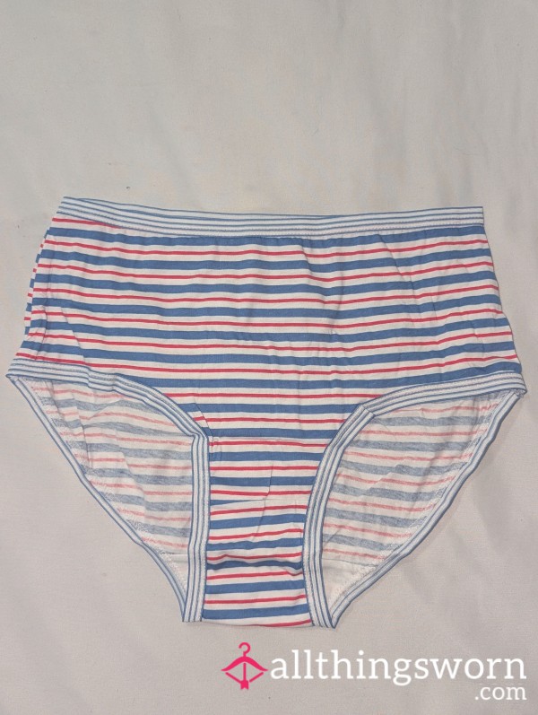 Y2K Multi-Color Stripped Briefs