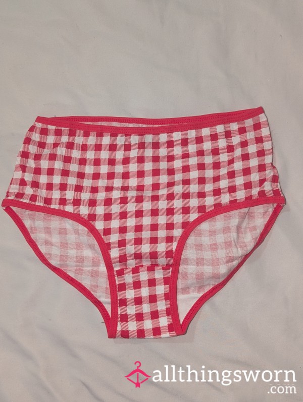 Y2K Red Plaid Briefs