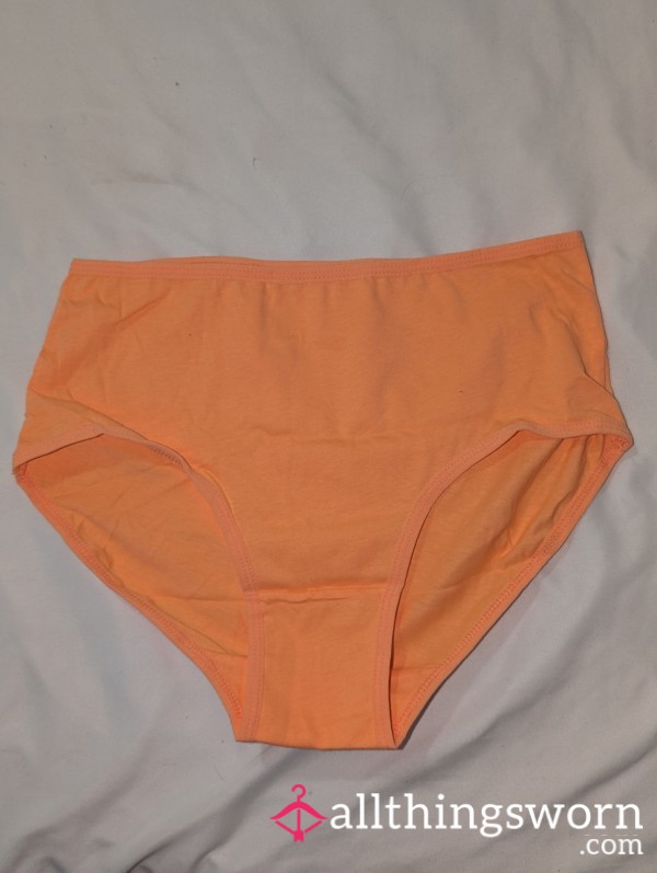Y2K Soild Orange Briefs