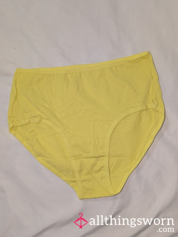 Y2K Soild Yellow Briefs