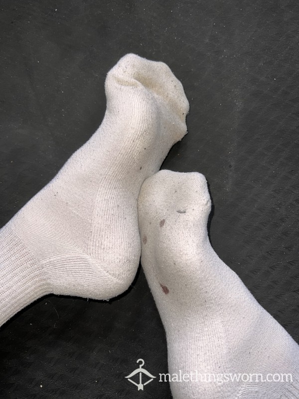 SWEATY Gym Socks Stained