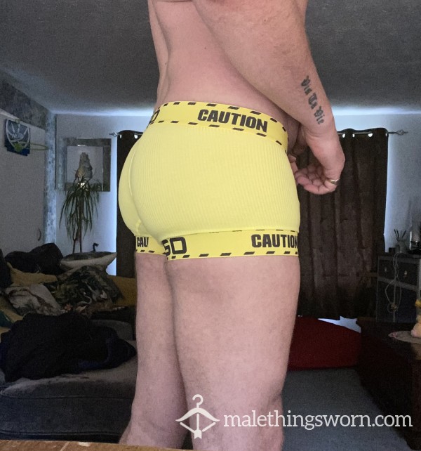 Yellow 0850 Caution Boxers XL / XXL
