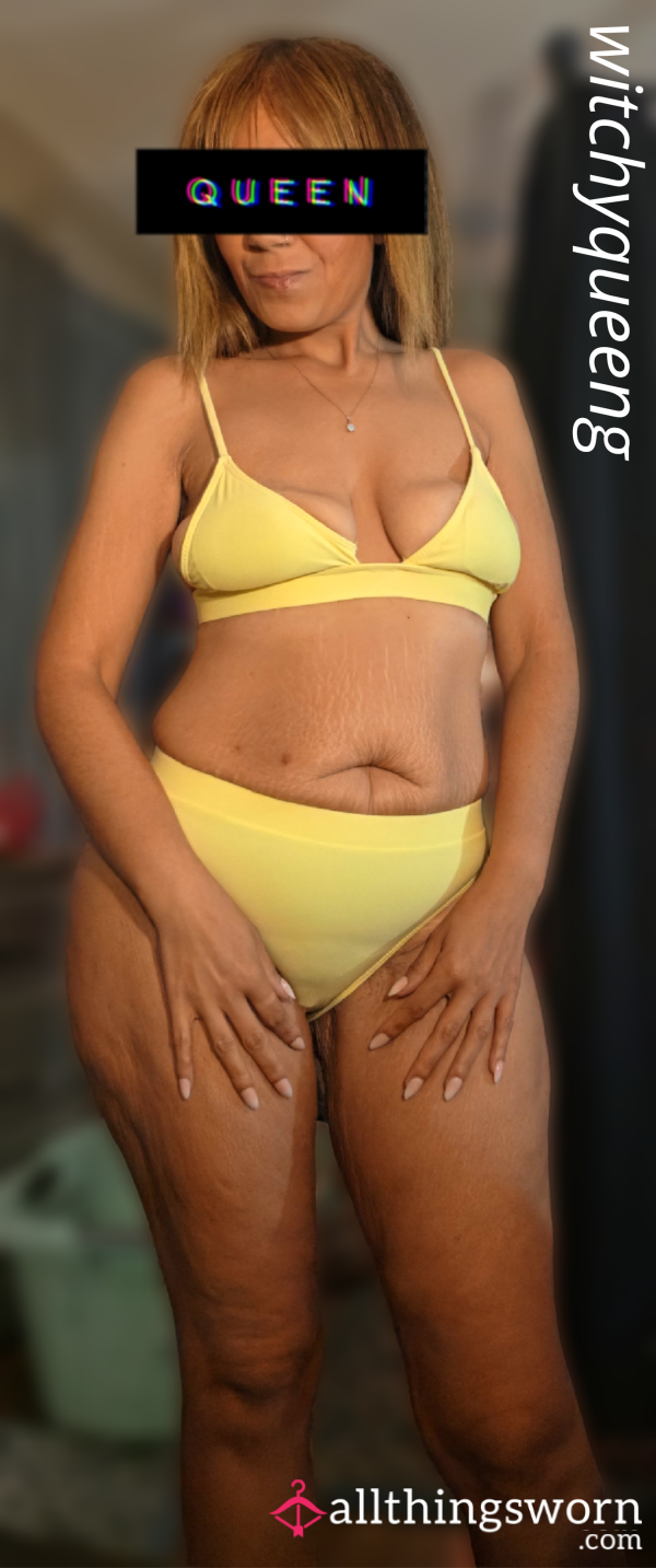 Yellow 2 Piece Swim Suit