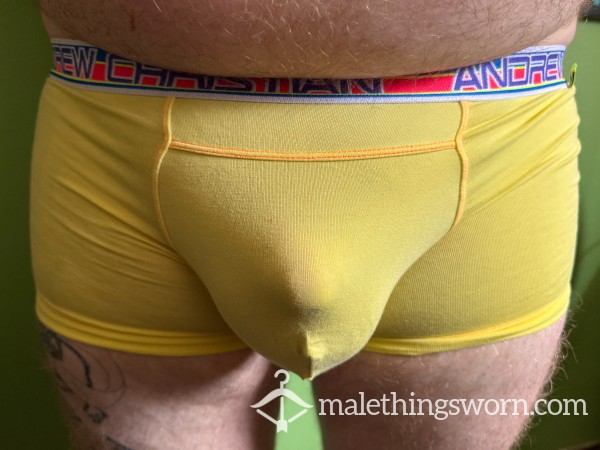 Yellow AC Trunks With Red Stitching Size XL