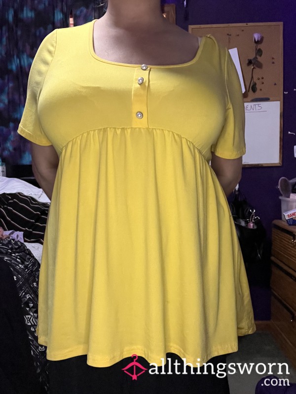 Yellow Babydoll Top