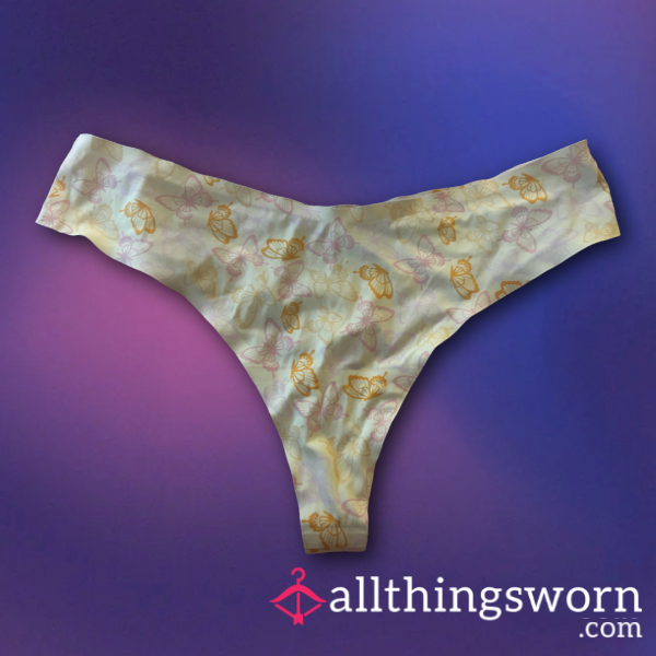 Yellow Bu*terfly Thong