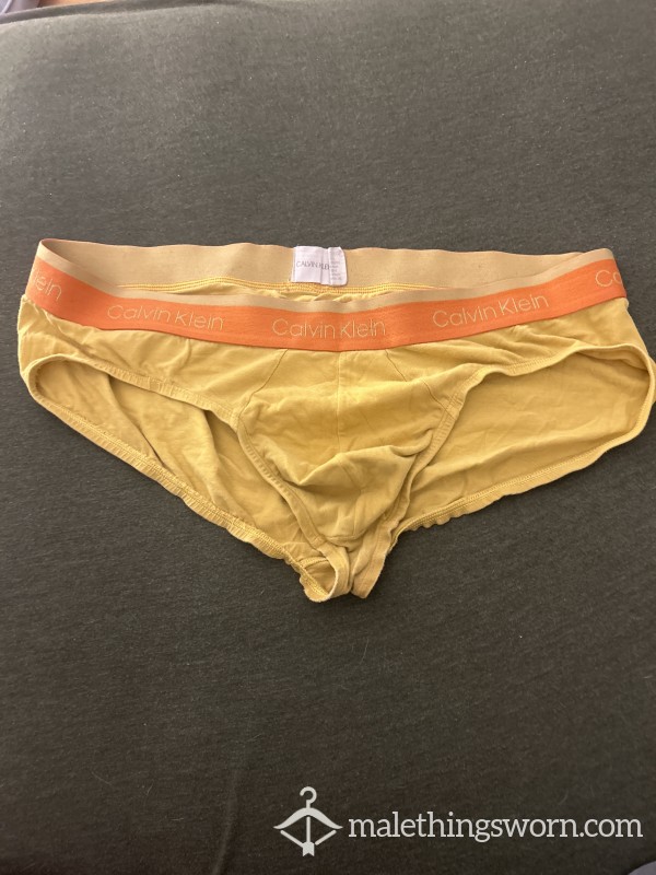 Yellow Calvin Klein Breifs XL