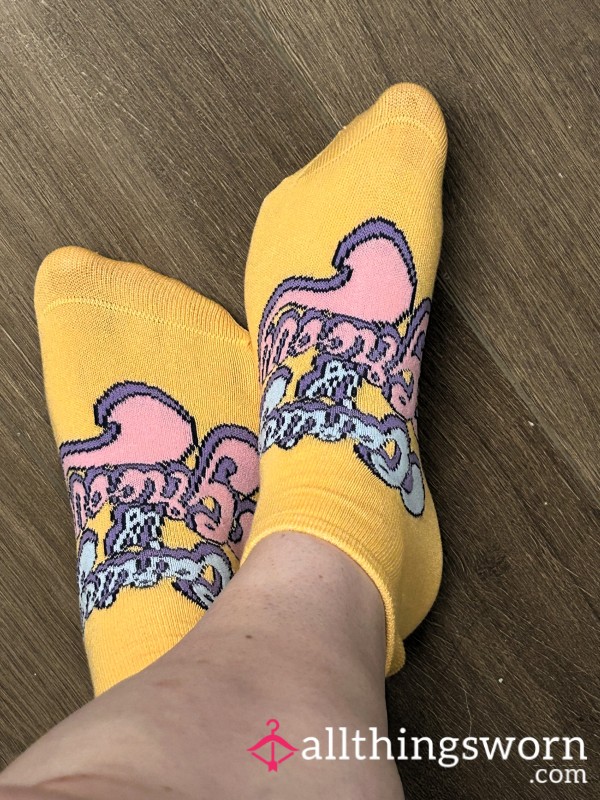 🌟Yellow Care Bears Socks🌟 -48hr Wear