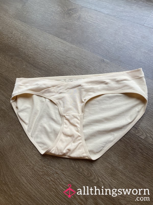Yellow Cotton Cross Panties