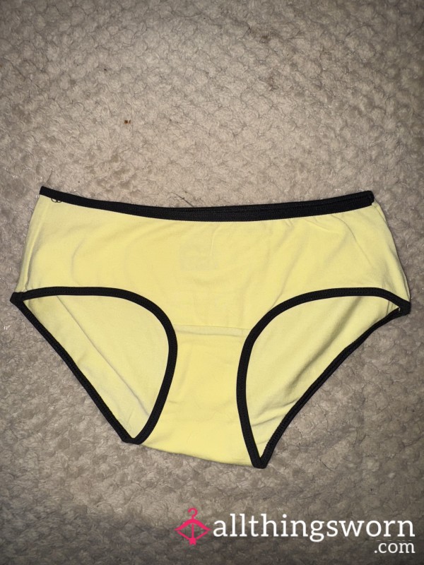Yellow Cotton Full Back Pantie