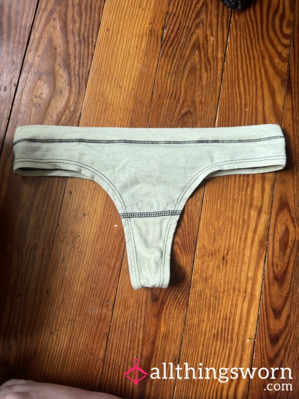 Yellow Cotton Thong