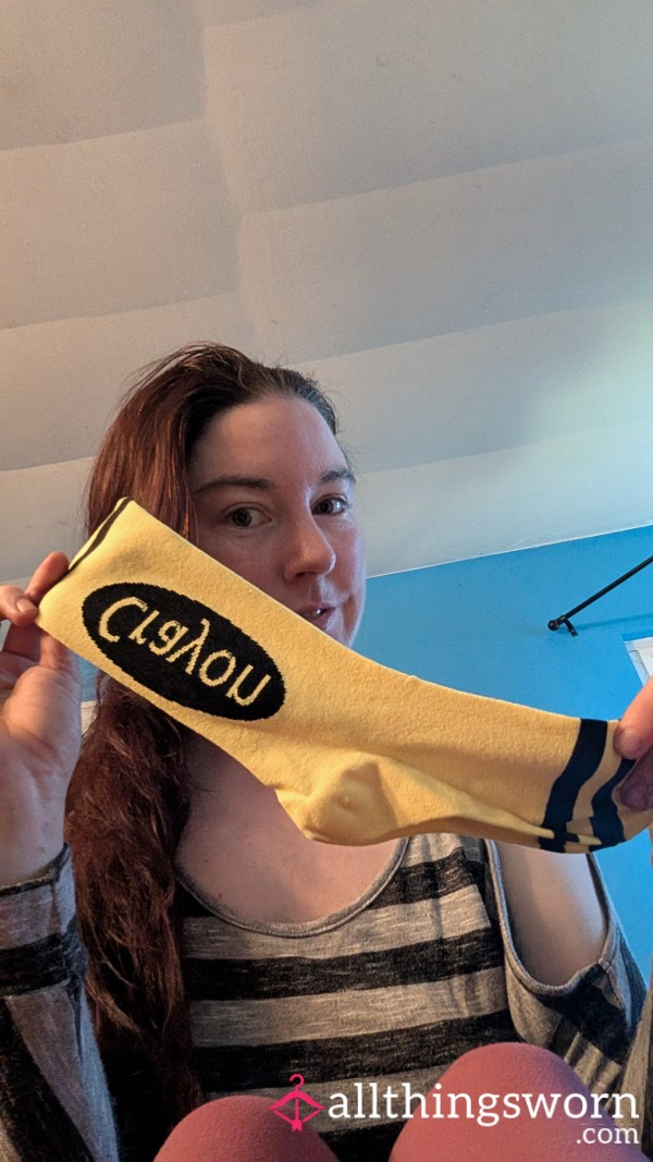Yellow Crayon Socks