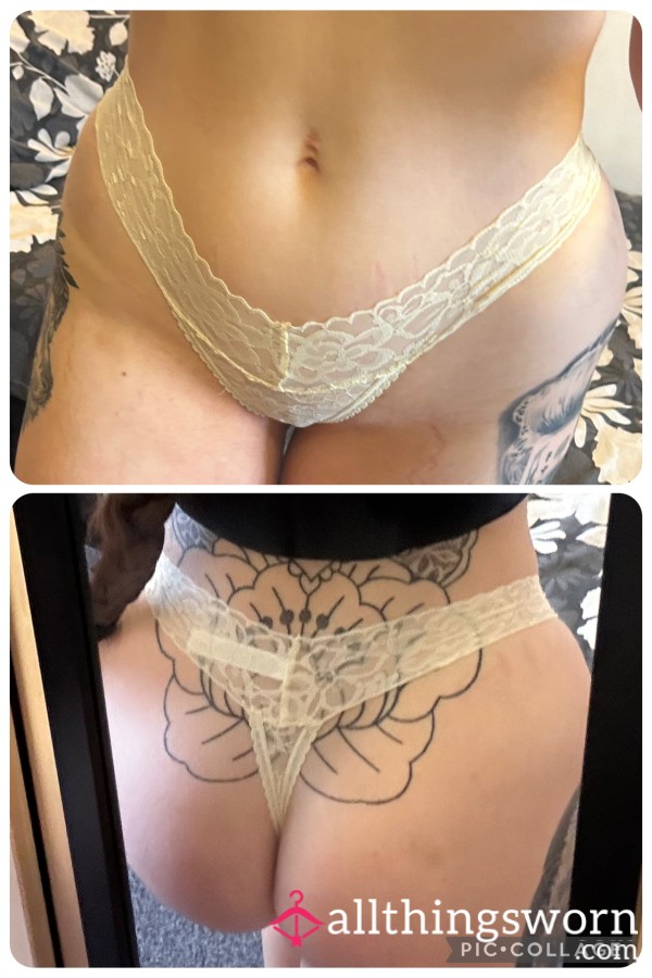 Yellow Flor*l Thong