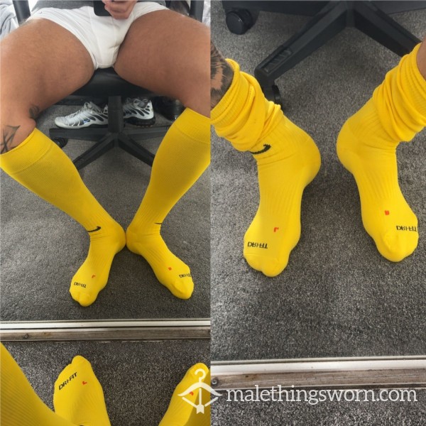 Yellow Footy Socks