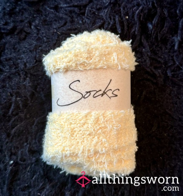 Yellow Fuzzy Socks 💛