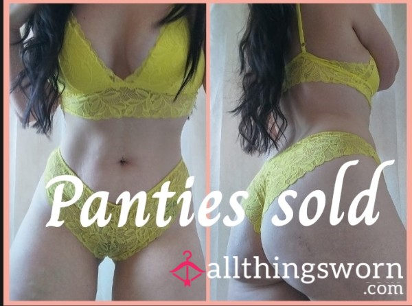 ☄️💛Yellow Bralette,48hr Wear💛☄️