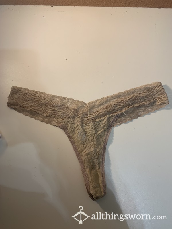 Yellow Lace Thong
