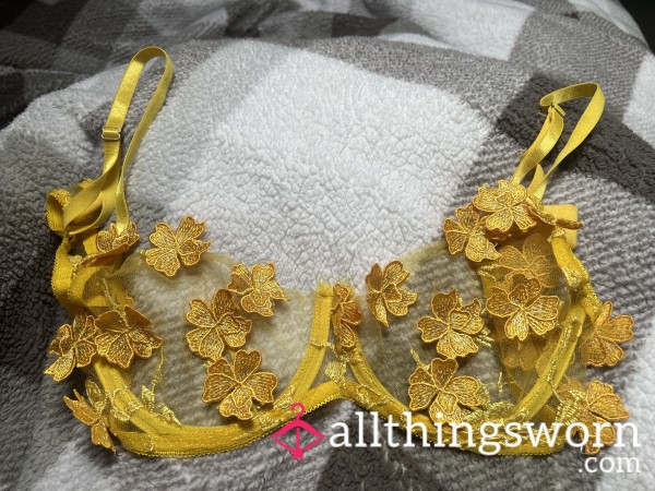 Yellow Lingerie Bra