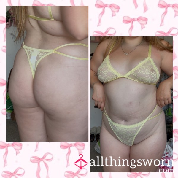 Yellow Lingerie Set