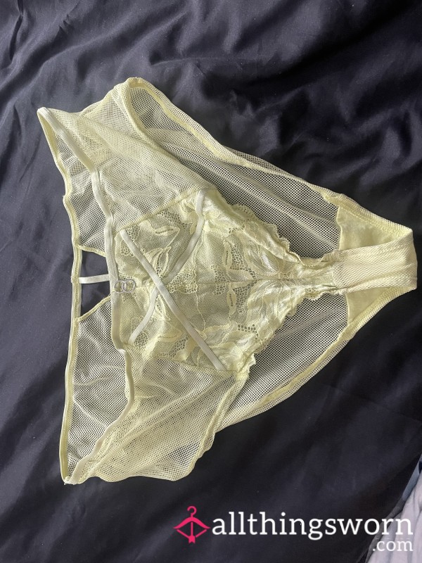 Yellow Mesh Back Panties One Of My Faves