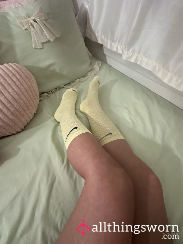 Yellow Nike Dry Fit Training Socks With Gym Wear | 3day, 1week, Or 2week