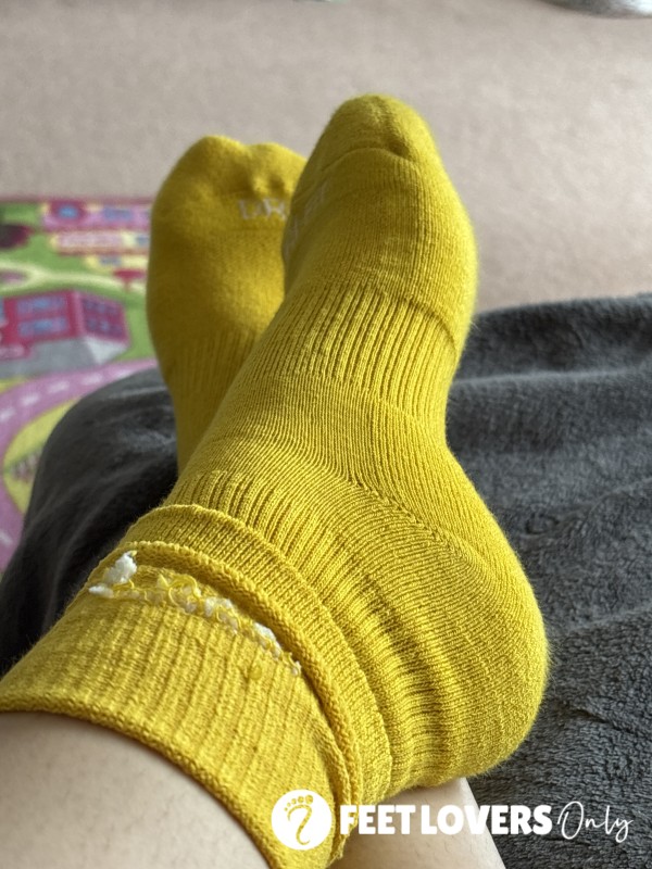 Yellow Nike Socks