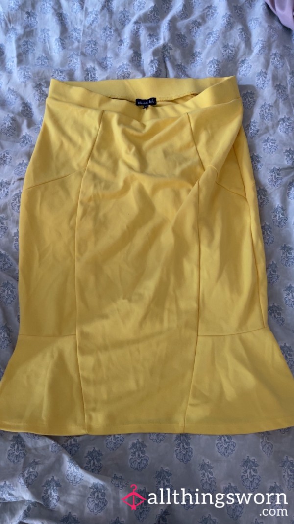 Yellow Sissy Skirt