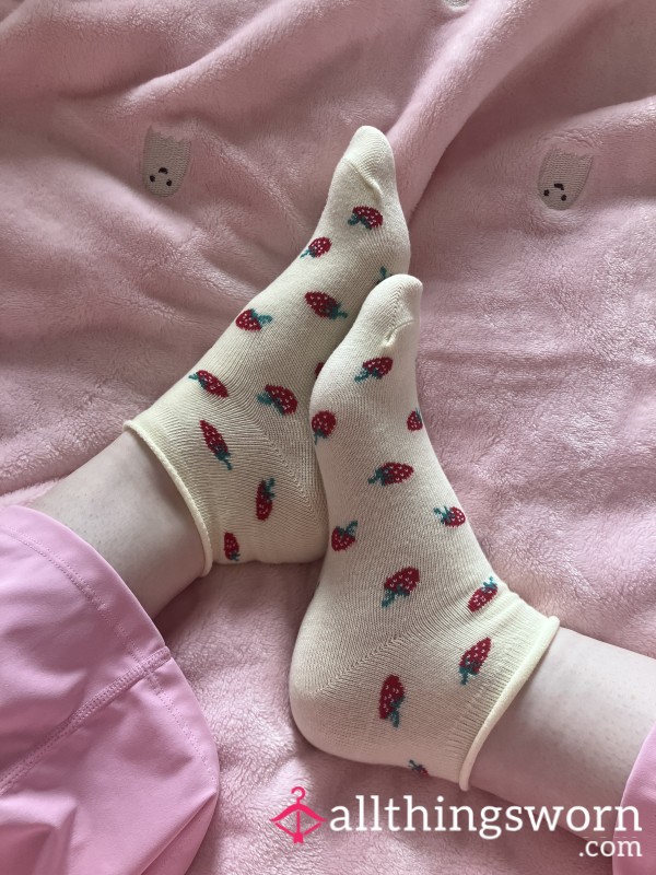 Yellow Strawberry Socks