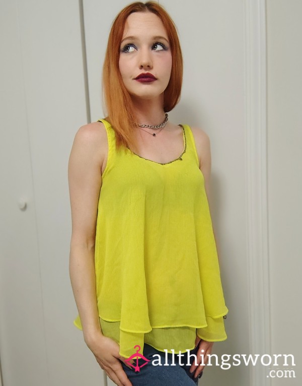 Yellow Tank Top Size Small