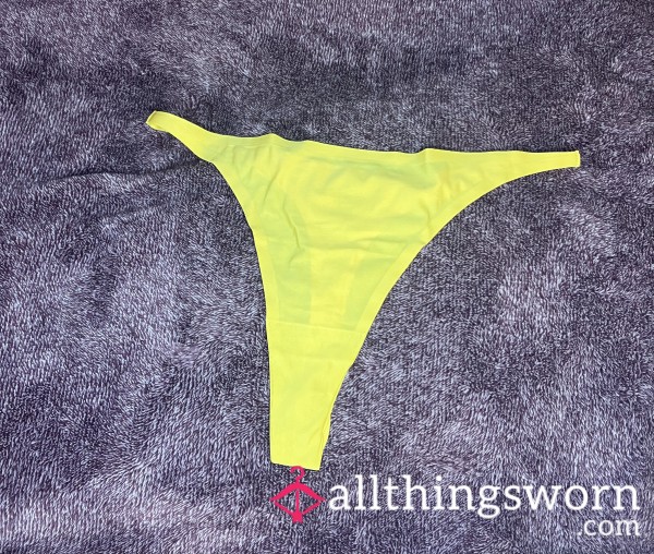 Yellow Thong! Size M