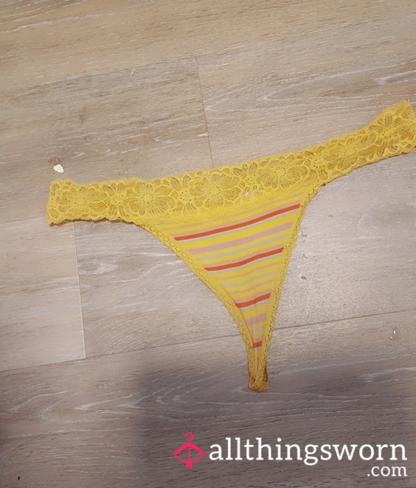 Yellow Worn Thong