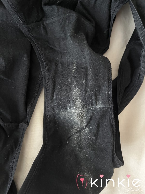 SOLD YESTERDAY’S DIRTY BLACK COTTON KNICKERS WORN FOR 48 HOURS 5 STAR ⭐ ⭐⭐⭐⭐ REVIEWS