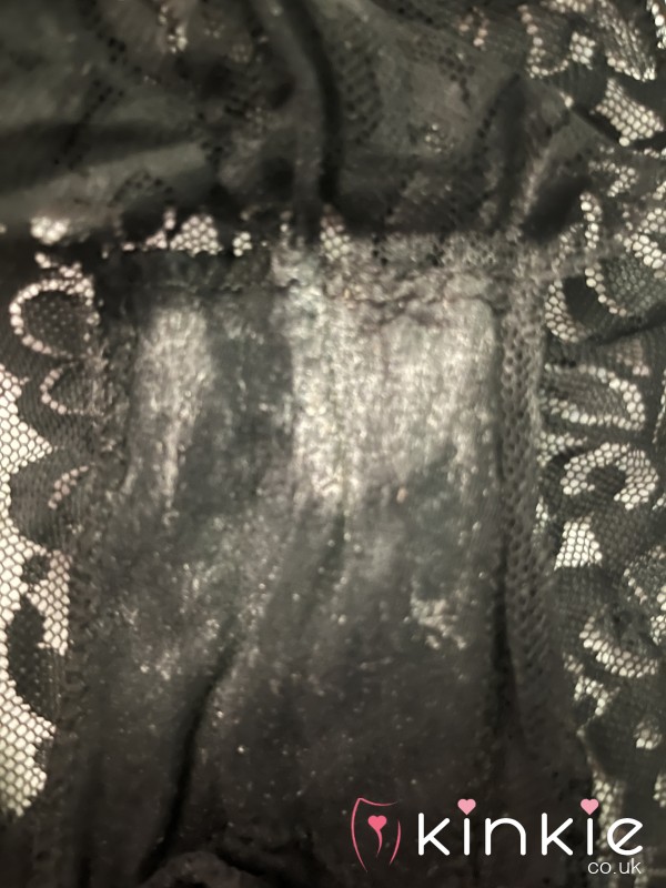 YESTERDAYS DIRTY BLACK LACE THONG WORN FOR 48 HOURS 5 STAR ⭐ ⭐⭐⭐⭐ REVIEWS
