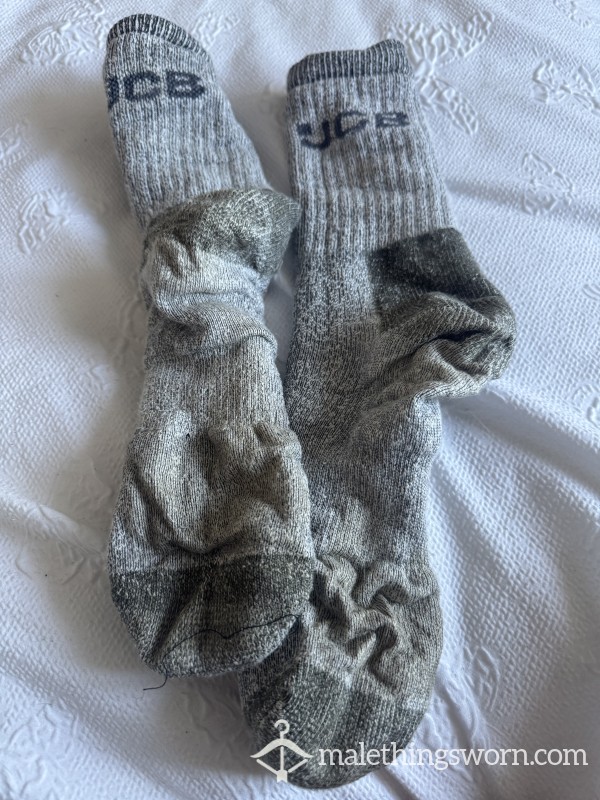 JCB Work Socks Worn For 3 Days Posted Anywhere In The World 🥵