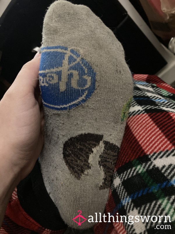 York-peppermint Socks,went Running In Them, Two Days Worn