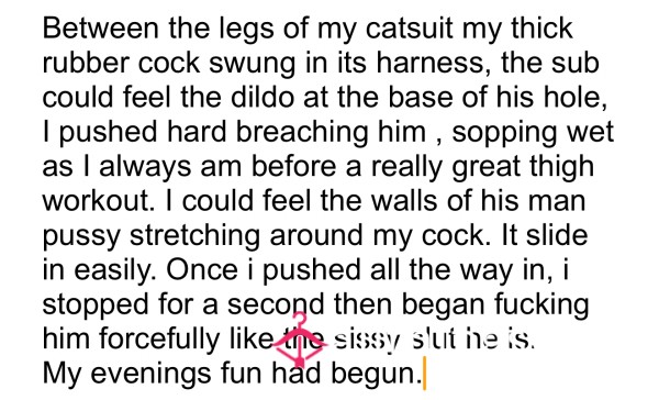 You Did What To Your Submissive ???