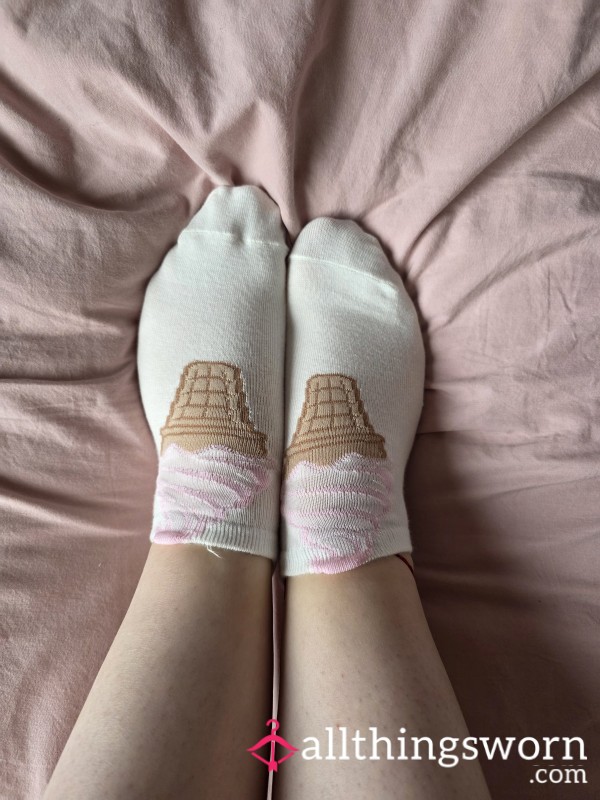 You Scream, I Scream, We All Scream For ICE CREAM 🍦✨️ Custom Ice Cream Ankle Sock Wear 🩷