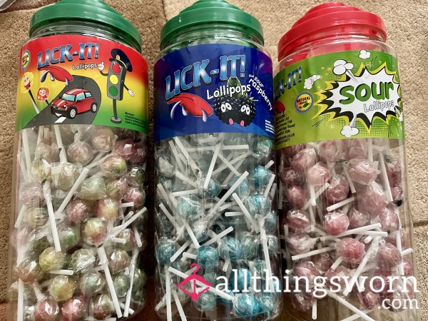 You Want To Know What I Taste Like? My Mouth? My Pu**y? My A**? Well Now You Can. I Have Different Flavour Lolly Pops Which I Will Suck, Pu**y Or A** F**k For You To Get To Enjoy