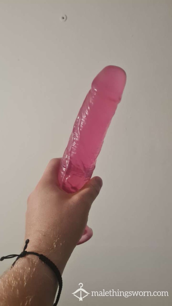 Young Couple's Used Hot Pink XL 9 Inch Di**o 😈🥵