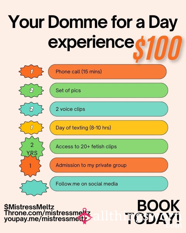 Your Domme For A Day