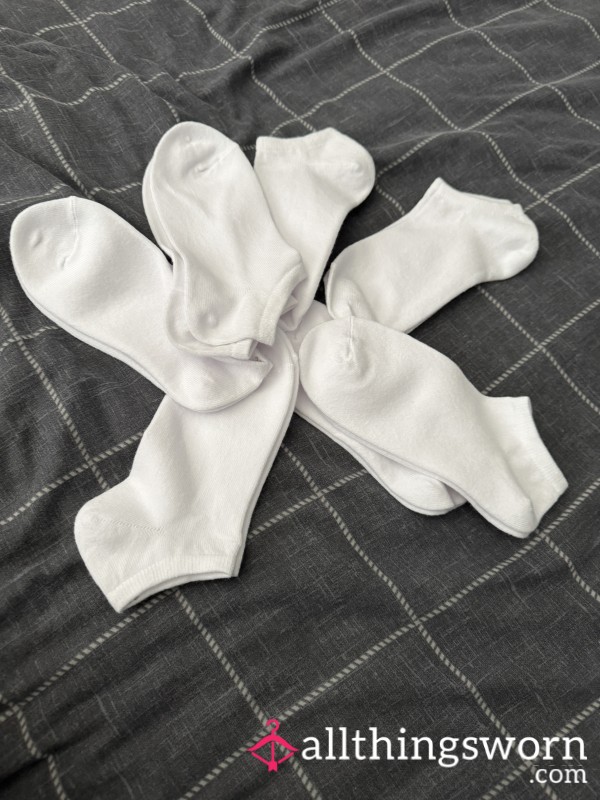 Your Favorite White Ankle Socks – Perfect For Foot Play & Requests