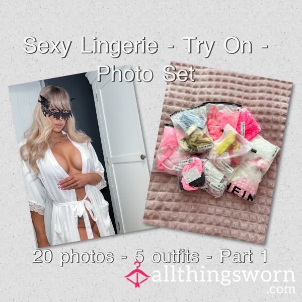 Your Favourite MILF Doing A S**y Lingerie - Try On  - Photo Set