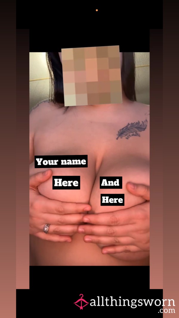 Your Name Across My Chest🫶🏻