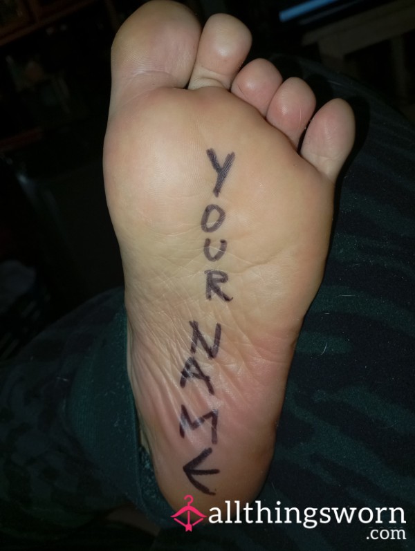 Your Name Beneath Me👣