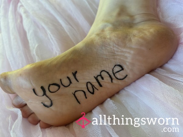 Your Name, My Soles
