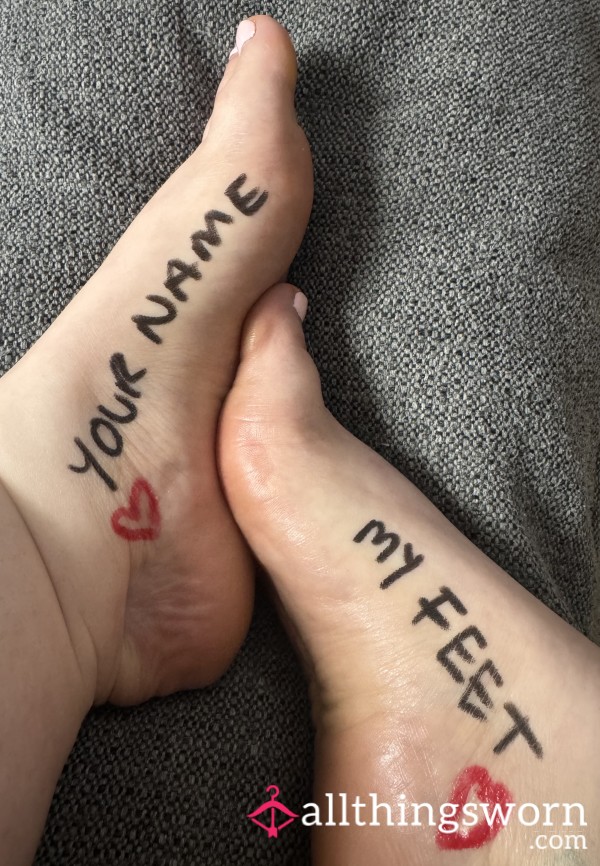 Your Name On My Feet ❤️