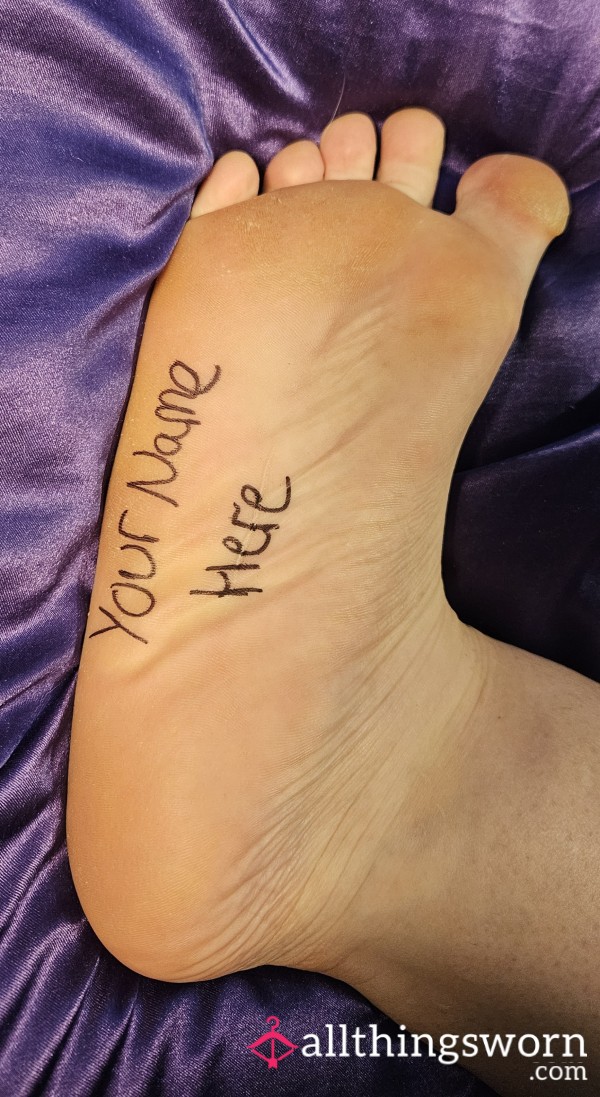 Your Name On My Sole
