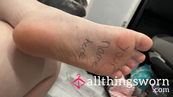 Your Name On My Sole
