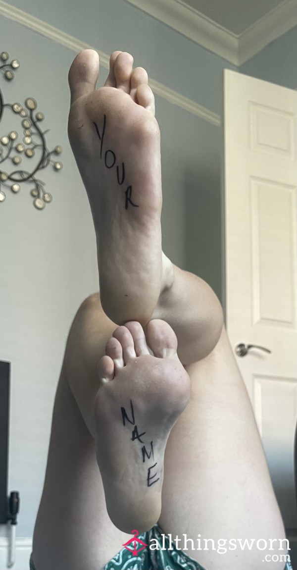 📝 Your Name On My Soles 🦶